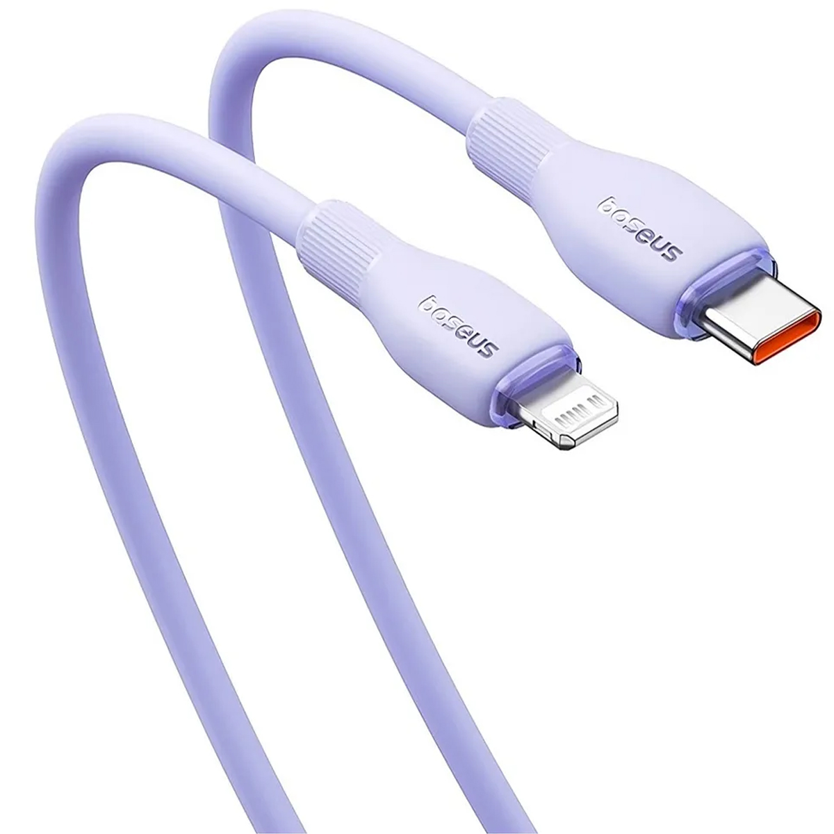CABLE BASEUS PARA SERIE IPHONE 12,13,14 IPAD MACBOOK AIRPODS PRO - LILA - 2