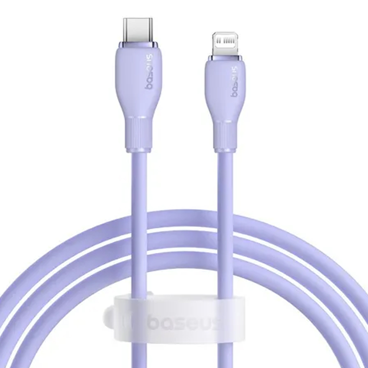 CABLE BASEUS PARA SERIE IPHONE 12,13,14 IPAD MACBOOK AIRPODS PRO - LILA - 4