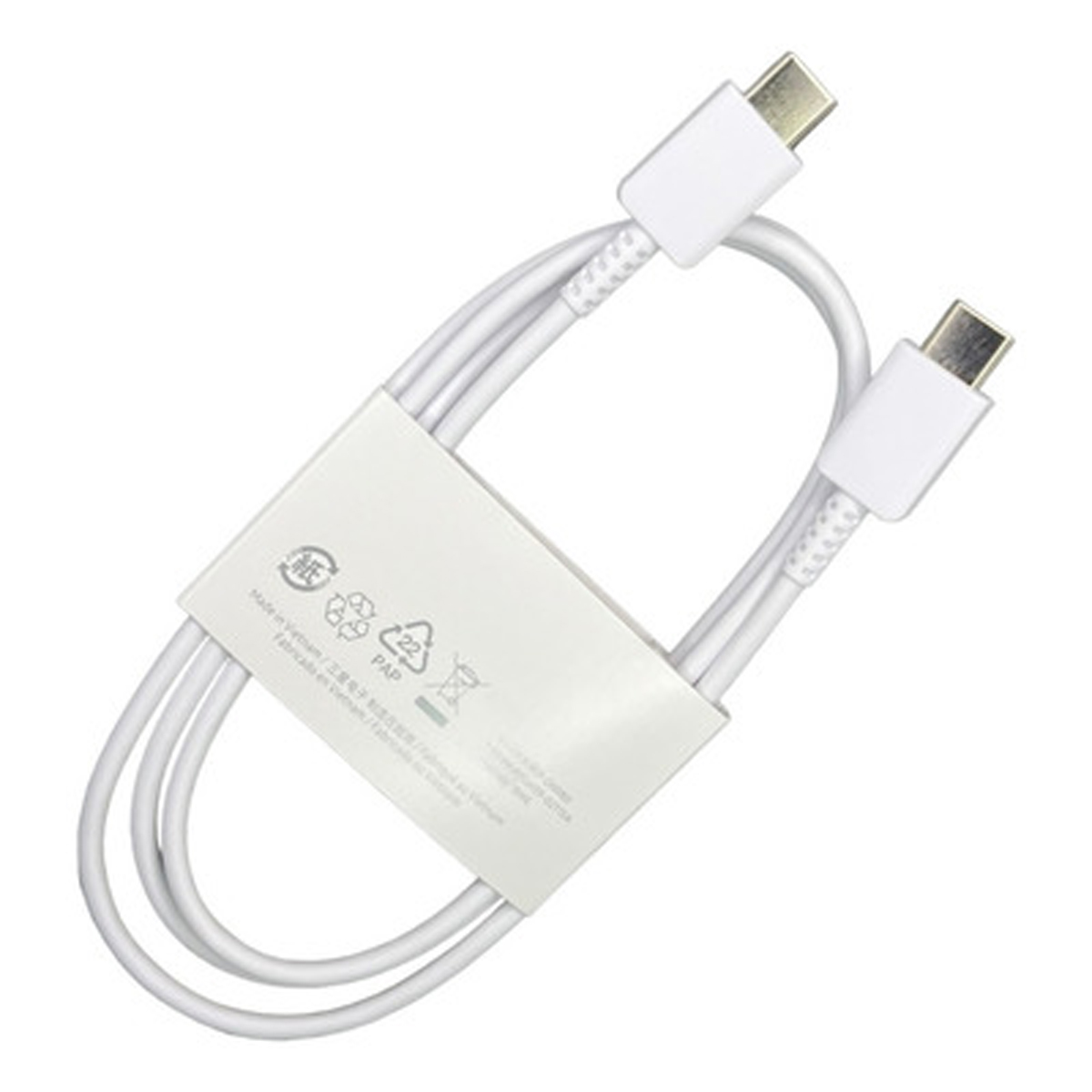 CABLE DE CARGA SAMSUNG (USB-C A USB-C) BLANCO - 2