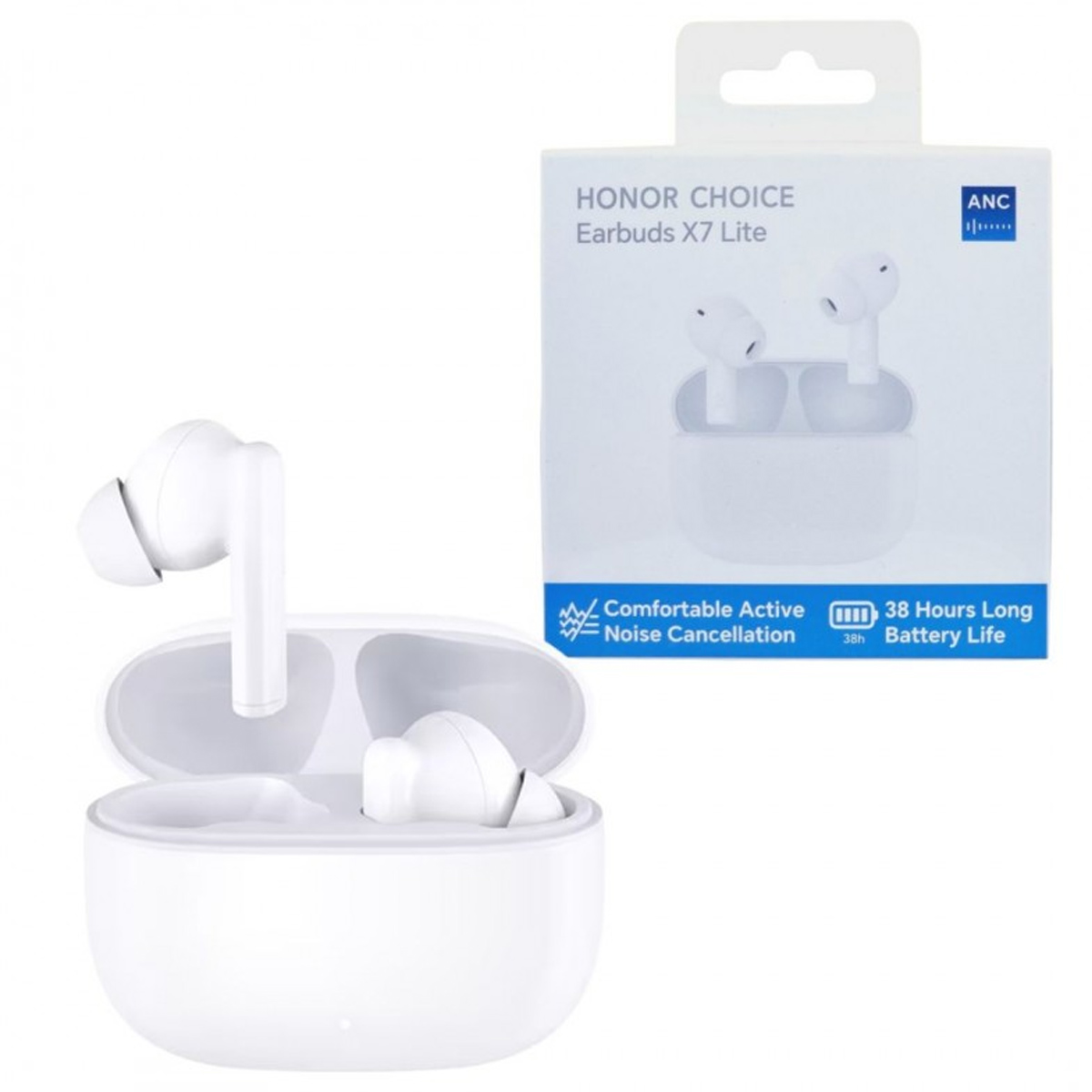 AUDÍFONOS INALAMBRICOS HONOR CHOICE EARBUDS X7 LITE - BLANCO - 1