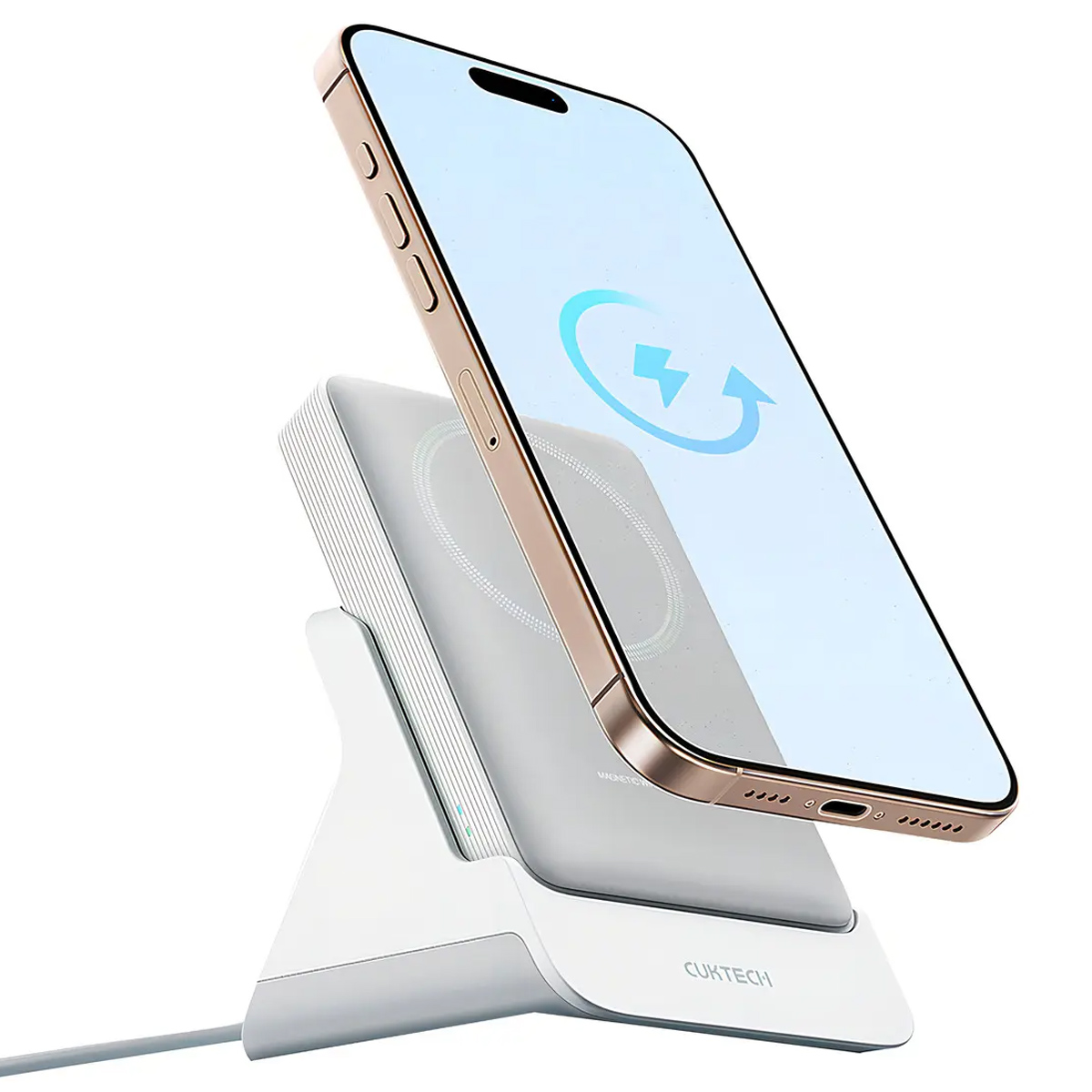 BATERÍA PORTÁTIL MAGNÉTICA CUKTECH 10000MAH PARA IOS Y ANDROID CARGA RÁPIDA 20W - 2