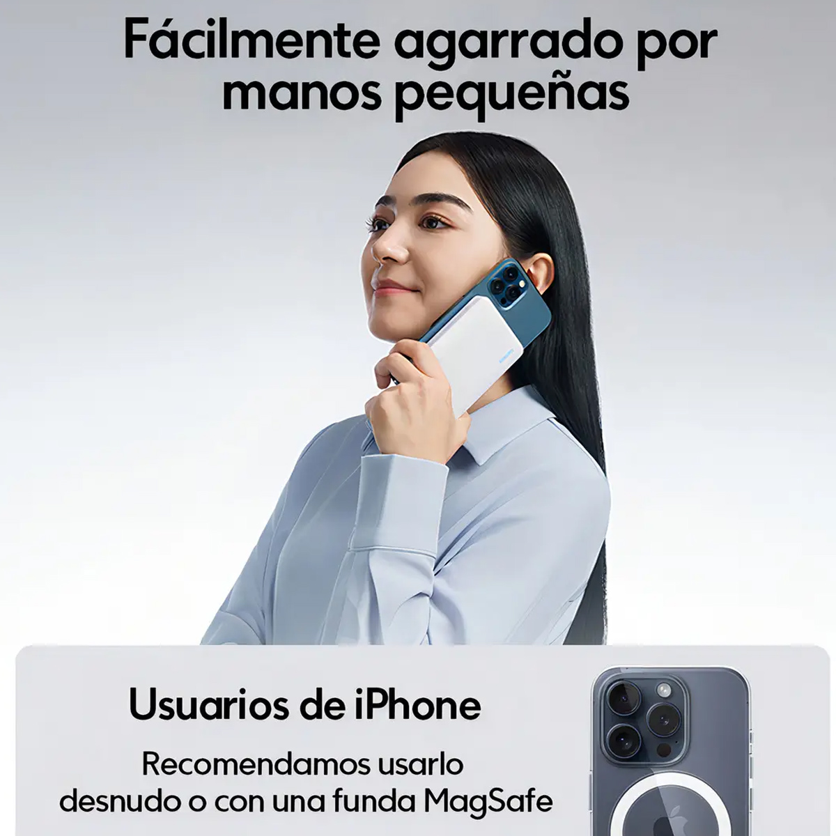 BATERÍA PORTÁTIL MAGNÉTICA CUKTECH 10000MAH PARA IOS Y ANDROID CARGA RÁPIDA 20W - 3