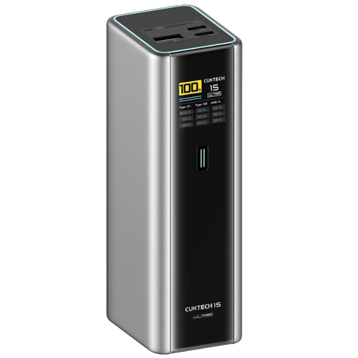 POWER BANK 20000MAH CUKTECH 15 ULTRA 3 PORTS 210W MAX PARA CELULAR Y LAPTOS OTROS - 1