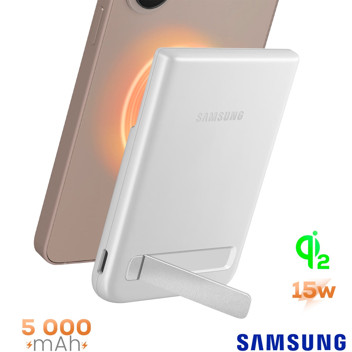 CARGADOR PORTÁTIL INALÁMBRICO SAMSUNG QI2 5000MAH EB-U2500 - 3
