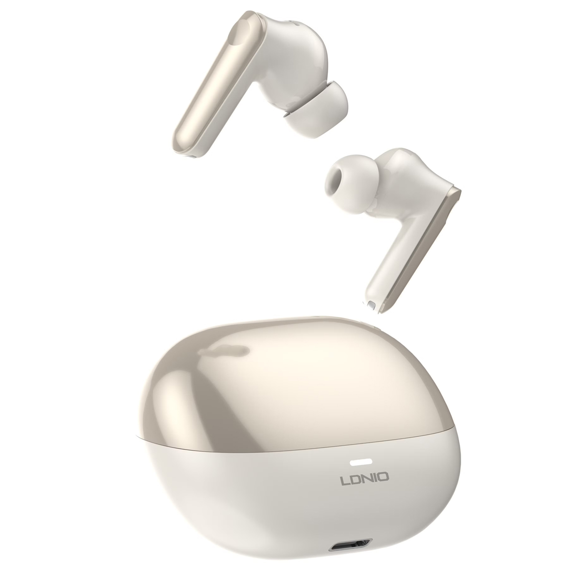 AUDÍFONOS INALÁMBRICOS LDNIO T06 BLUETOOTH ANC HIFI 30H - DORADO - 3