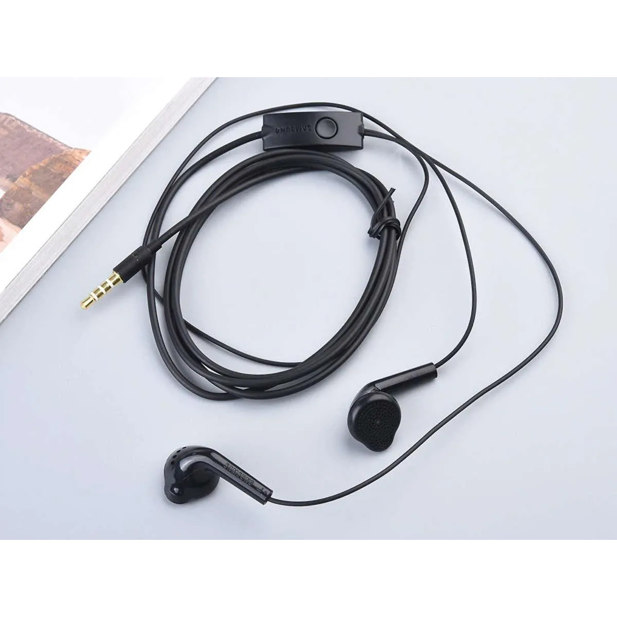AUDIFONOS SAMSUNG IN-EAR JACK 3.5MM MANOS LIBRES MICROFONO SONIDO ESTEREO NEGRO - 5