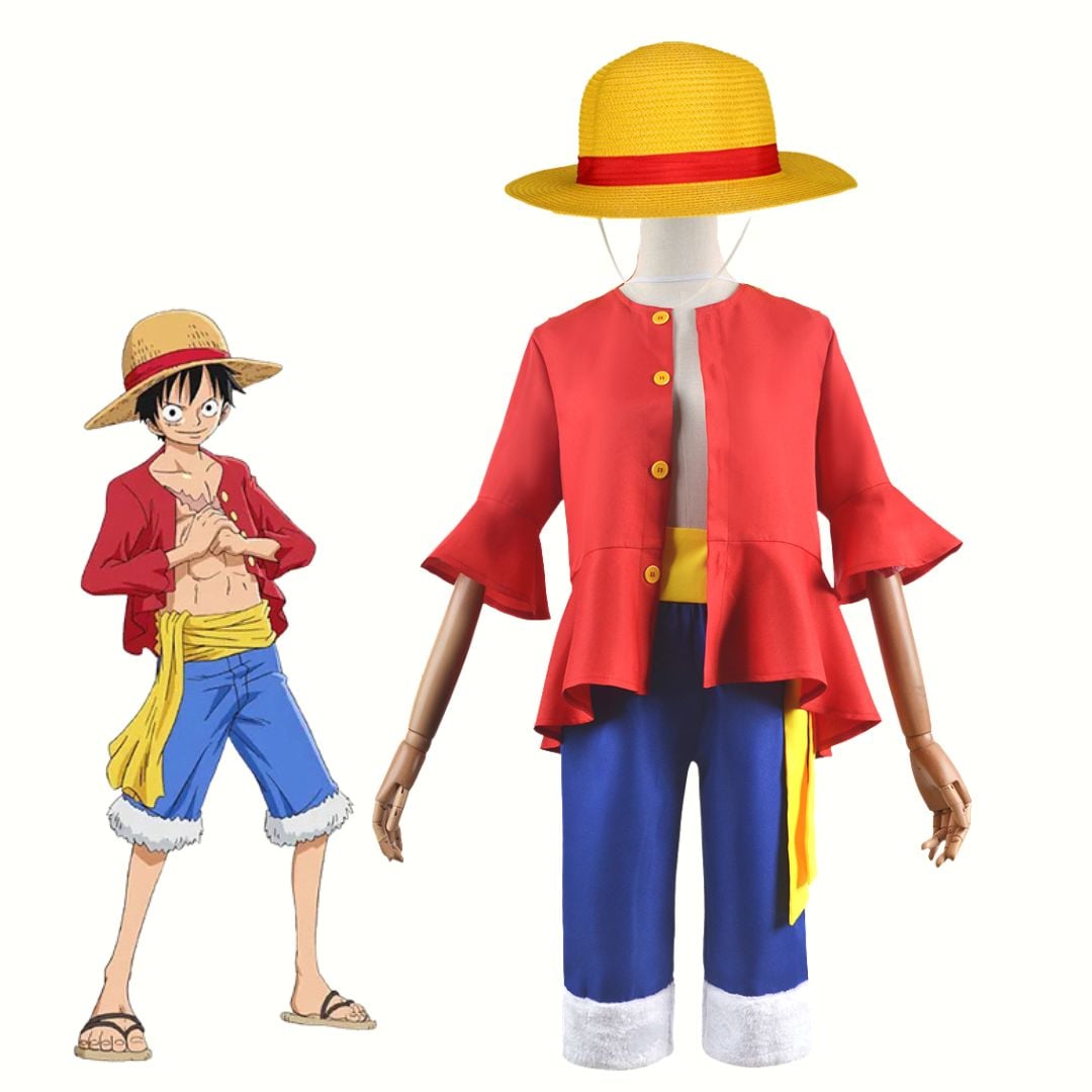 DISFRAZ LUFFY ONE PIECE - TALLAS DESDE 4 HASTA L - 1