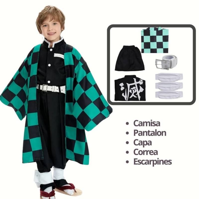 DISFRAZ TANJIRO KAMADO TRAJE DEMON SLAYER TRAJE TANJIRO - 1