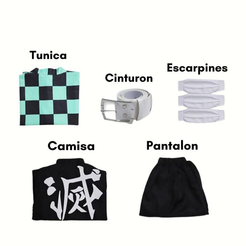 DISFRAZ TANJIRO KAMADO TRAJE DEMON SLAYER TRAJE TANJIRO - 4
