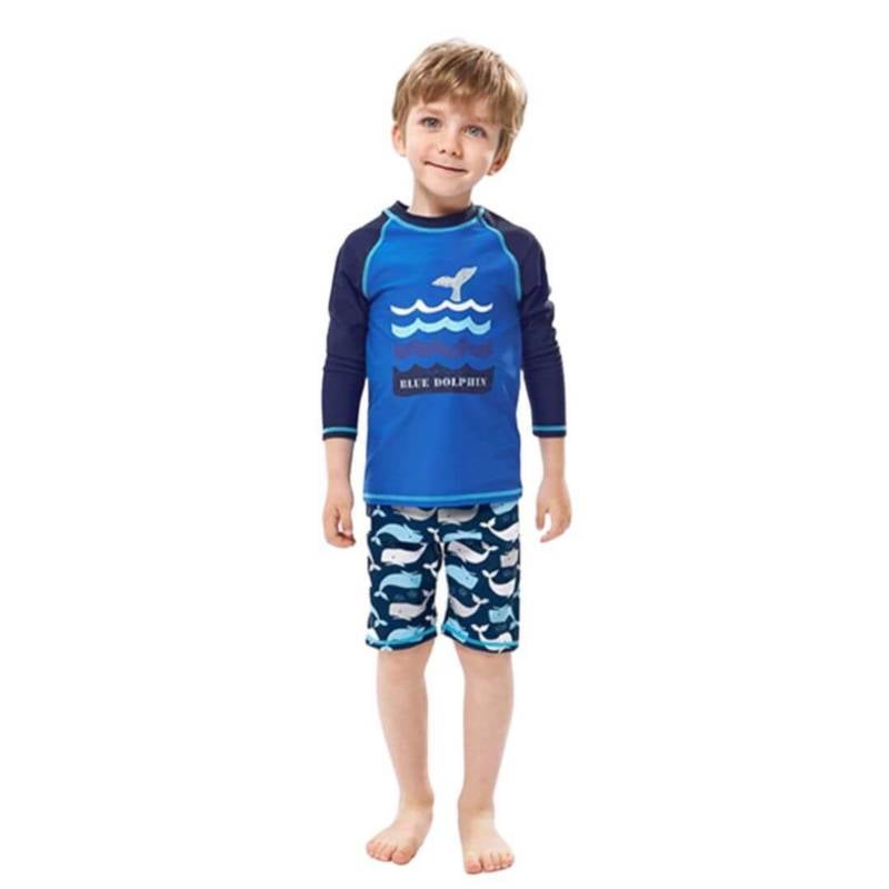 TRAJE DE BAÑO NIÑOS NATACION UPF 50 - ROPA DE BAÑO BALLENA - 1