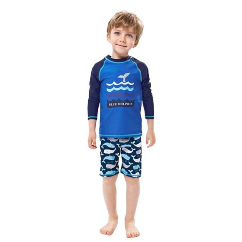 TRAJE DE BAÑO NIÑOS NATACION UPF 50 - ROPA DE BAÑO BALLENA - 1