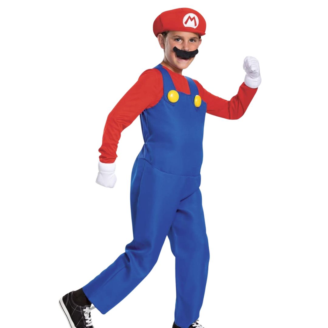 DISFRAZ MARIO BROS TRAJE PELUCHE - TALLAS 6 HASTA S - 2