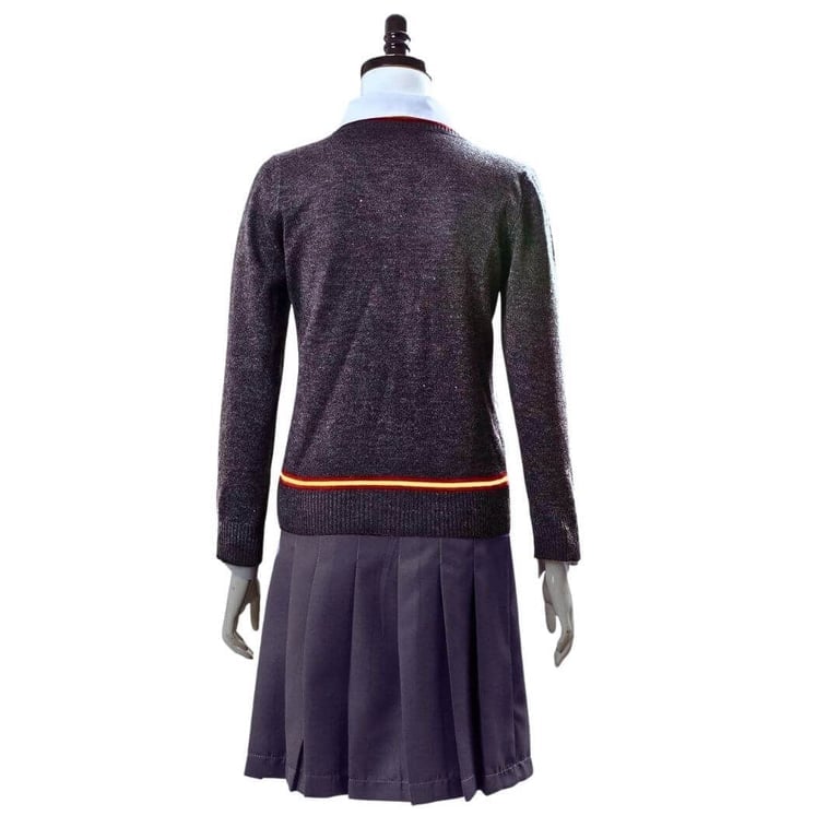 DISFRAZ MINI ALGODÓN NIÑA GRIS TRAJE HARRY POTTER UNIFORME HERMIONE GRANGER GRYFFINDOR - 4