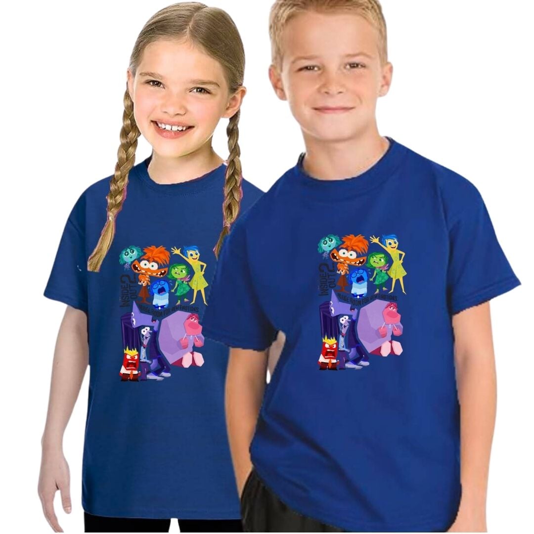 POLO MANGA LARGA ALGODÓN UNISEX INTENSAMENTE INSIDE OUT 2 TALLA DESDE 4 HASTA XL - 1