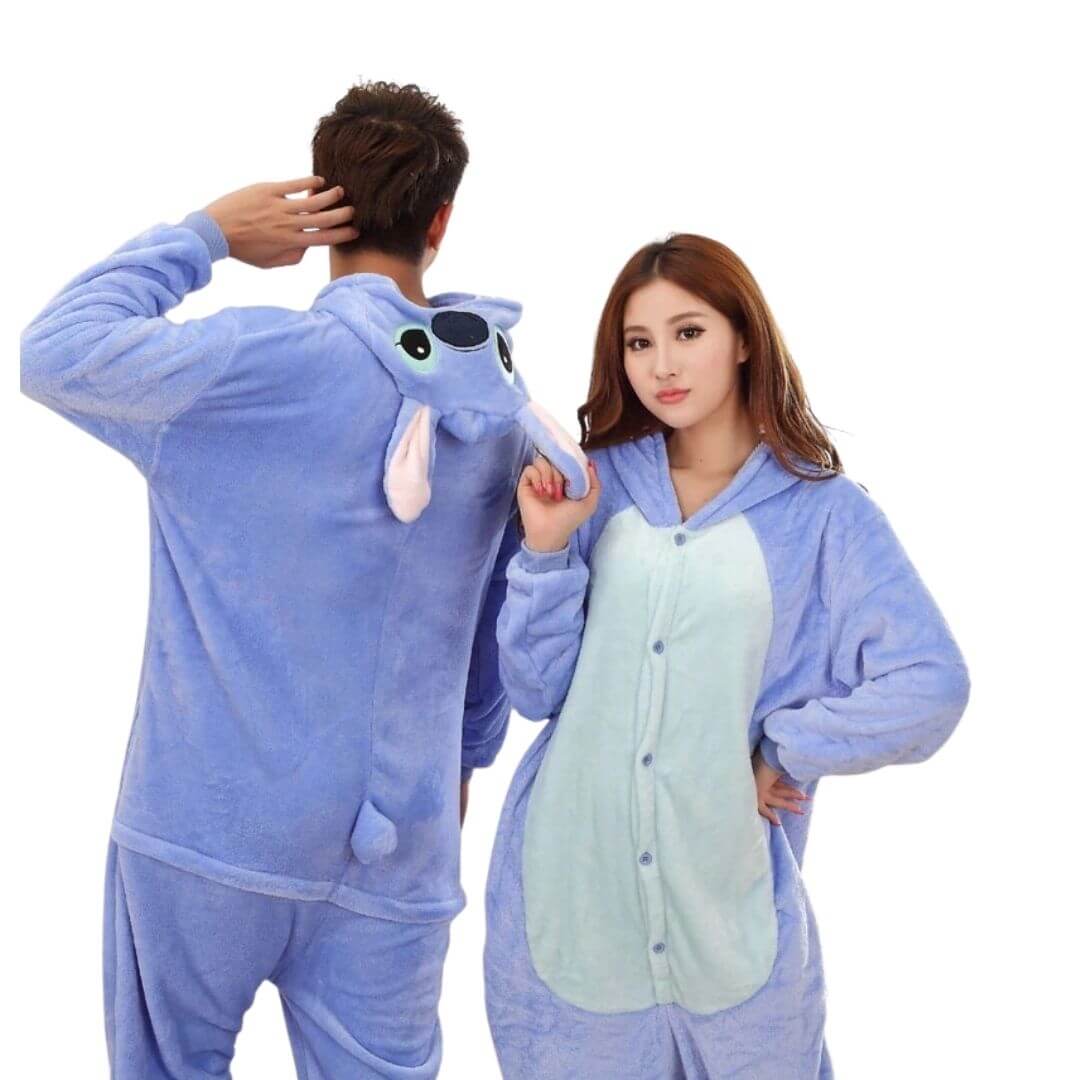 PIJAMA MUJER AZUL STITCH DISFRAZ IMPORTADO - 1
