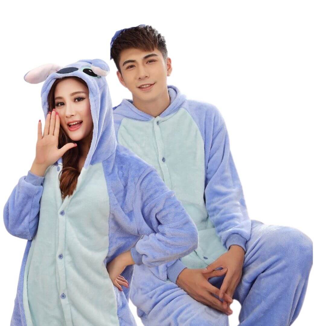 PIJAMA MUJER AZUL STITCH DISFRAZ IMPORTADO - 2