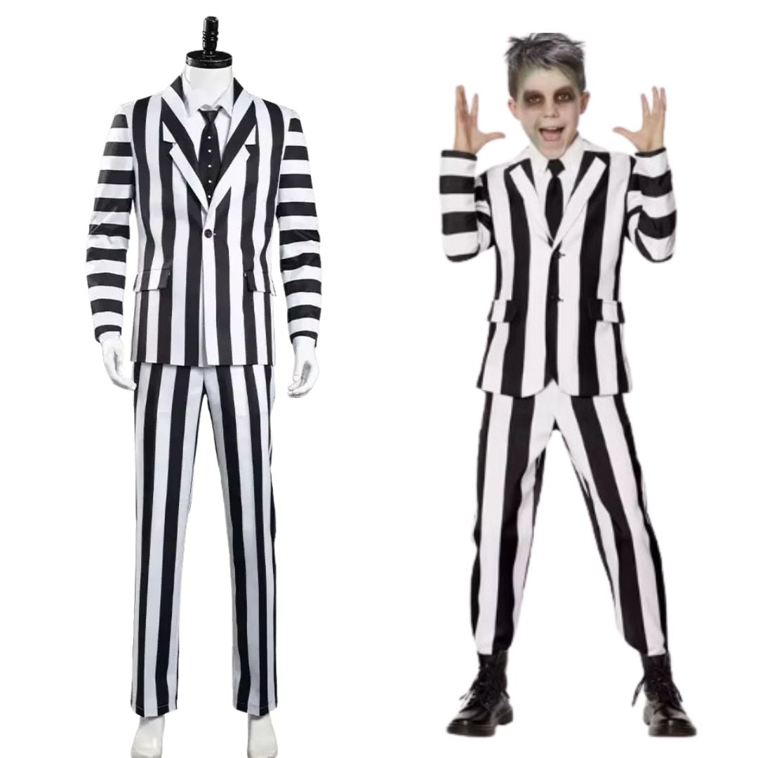 TRAJE BEETLEJUICE DISFRAZ BEETLEJUICE - TALLAS 10 HASTA L - 1