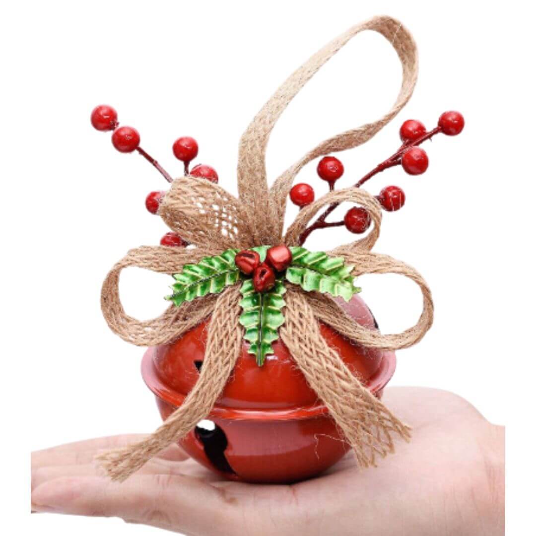 CASCABELES NAVIDAD ROJO ADORNO ARBOL - MIDEN 7.5 CMS - 1