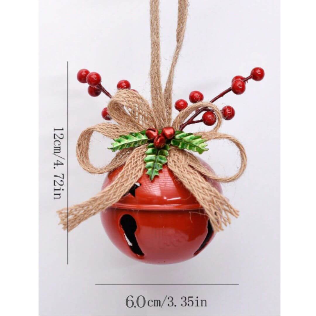 CASCABELES NAVIDAD ROJO ADORNO ARBOL - MIDEN 7.5 CMS - 2