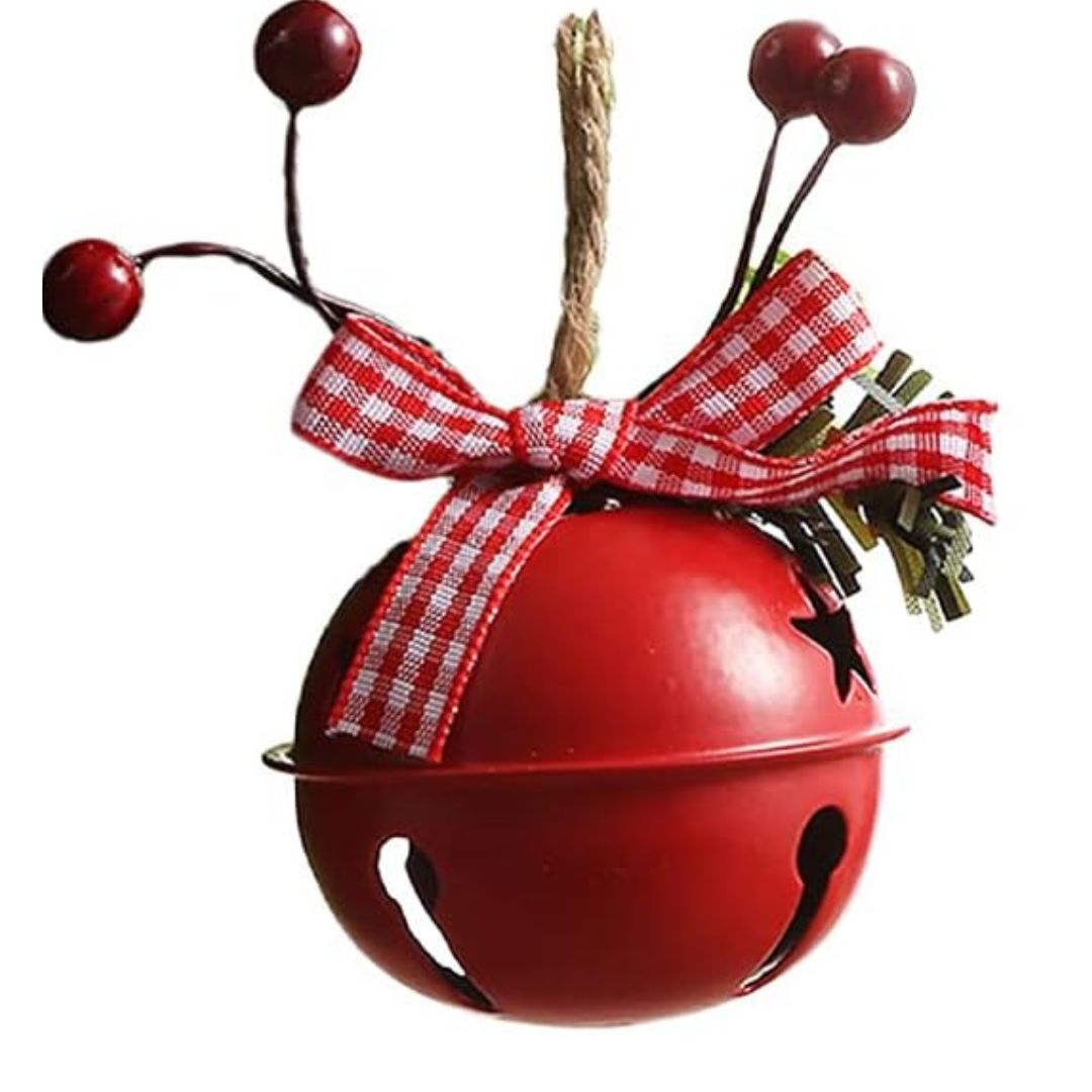 CASCABEL NAVIDAD ROJO ADORNO ARBOL - MIDEN 12 CMS - 1
