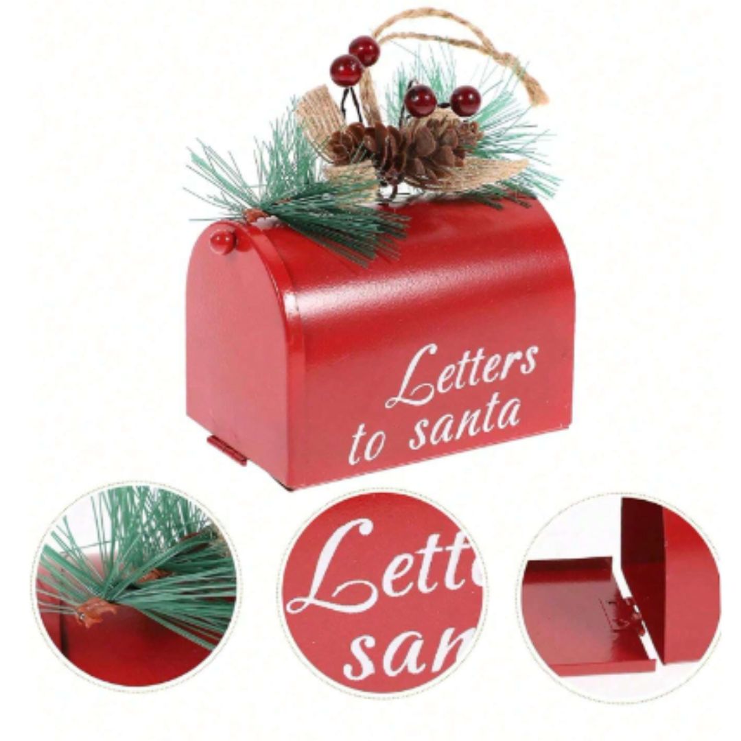 BUZON SANTA NAVIDAD ADORNO ARBOL CASCABELES - MIDEN 10 CMS ANCHO - 4