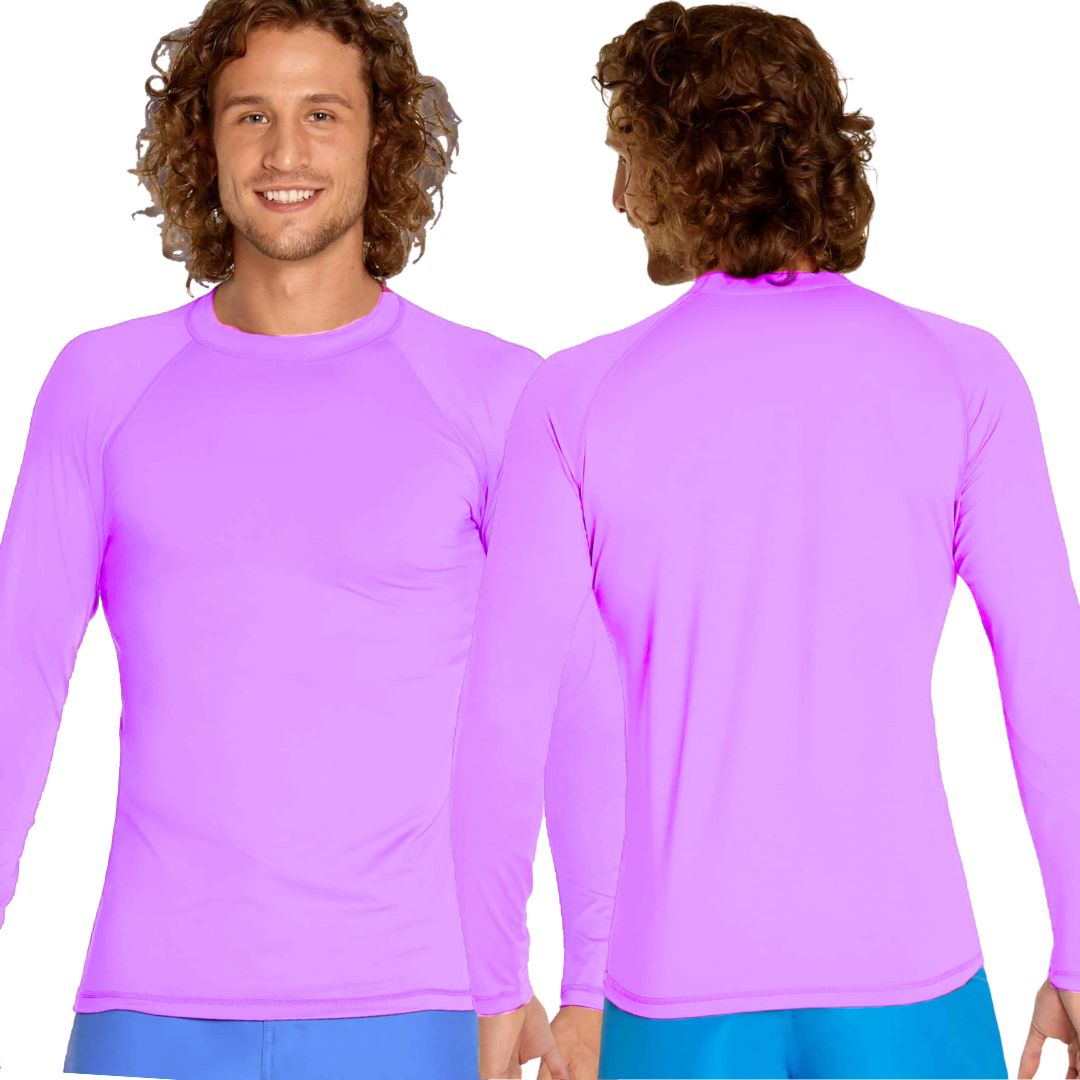 POLO NATACION LILA UNISEX PROTECCION UV - TALLA 8 HASTA XL - 3