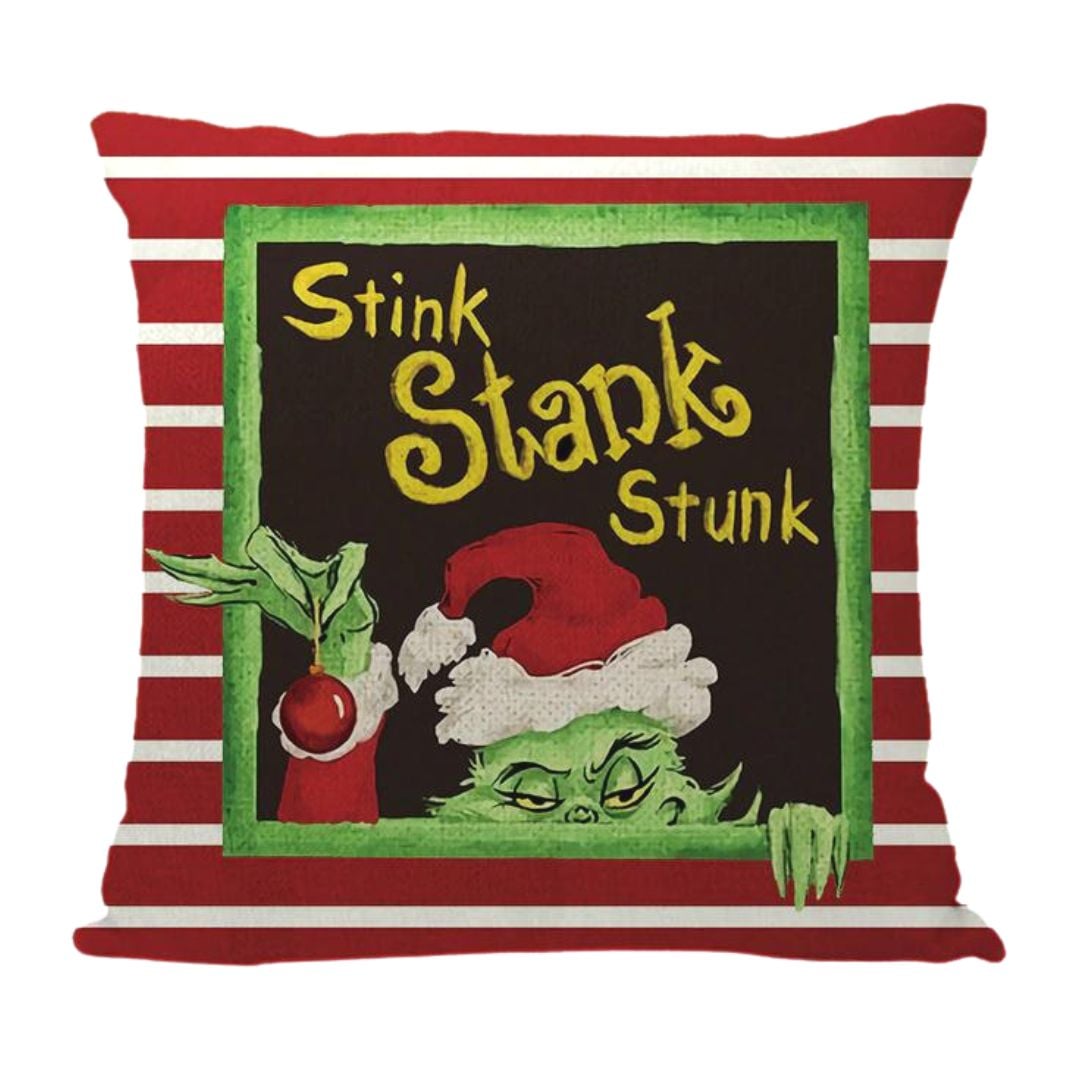 COJIN NAVIDAD GRINCH STANK 45X45 CMS - COJINES NAVIDEÑOS - 1