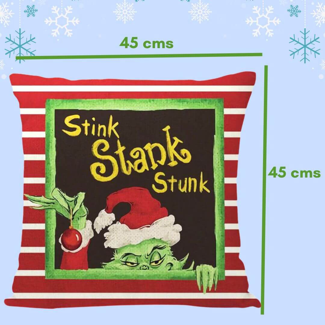 COJIN NAVIDAD GRINCH STANK 45X45 CMS - COJINES NAVIDEÑOS - 2