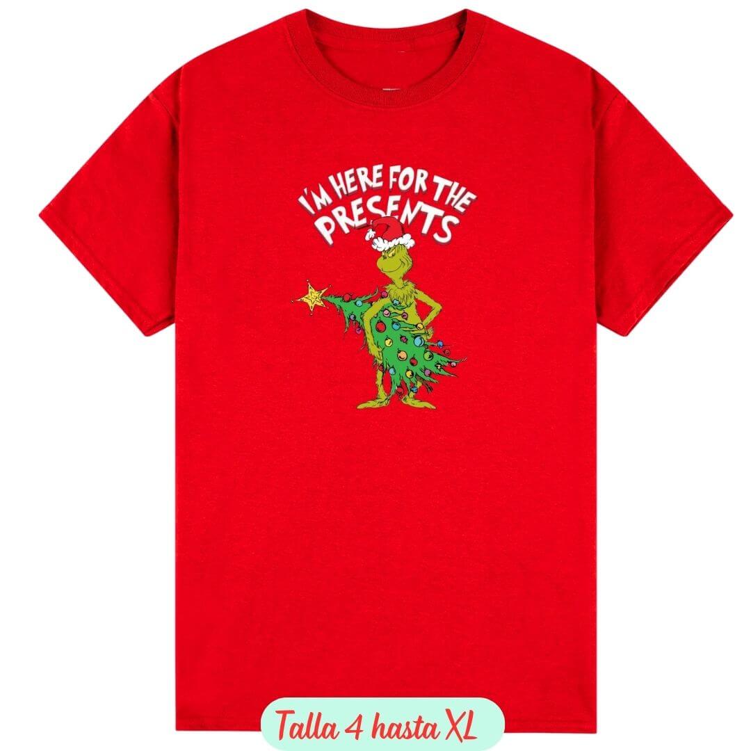 POLOS NAVIDAD EL GRINCH ROJO POLO NAVIDEÑO - TALLAS 4 HASTA XL - 2