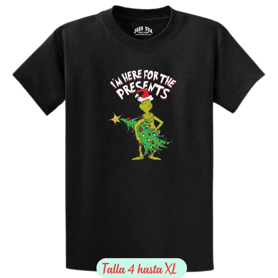 POLOS NAVIDAD EL GRINCH NEGRO POLO NAVIDEÑO - TALLAS 4 HASTA XL - 2
