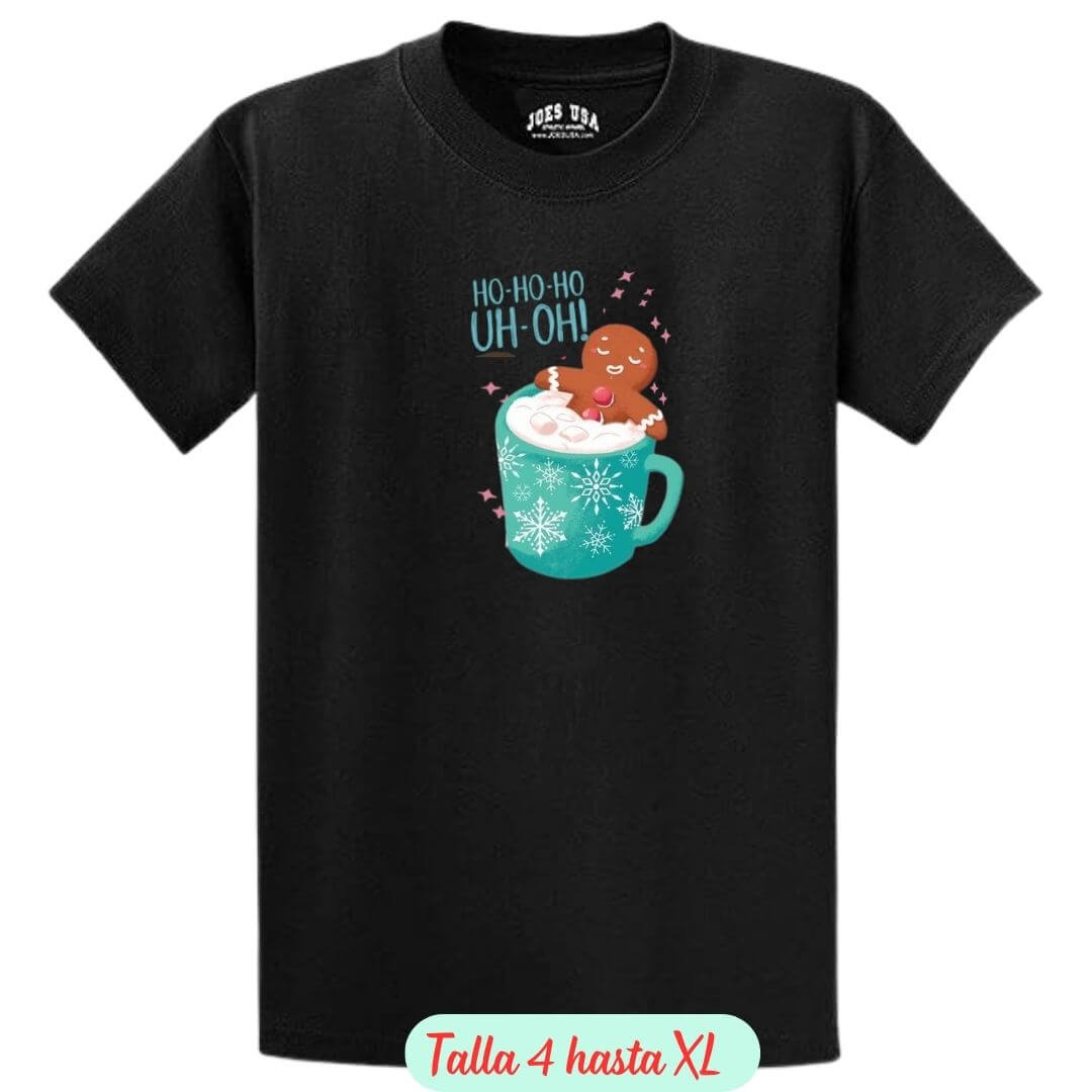 POLO DE NAVIDAD JENGIBRE NEGRO POLO NAVIDEÑO - TALLAS 4 HASTA XL - 2