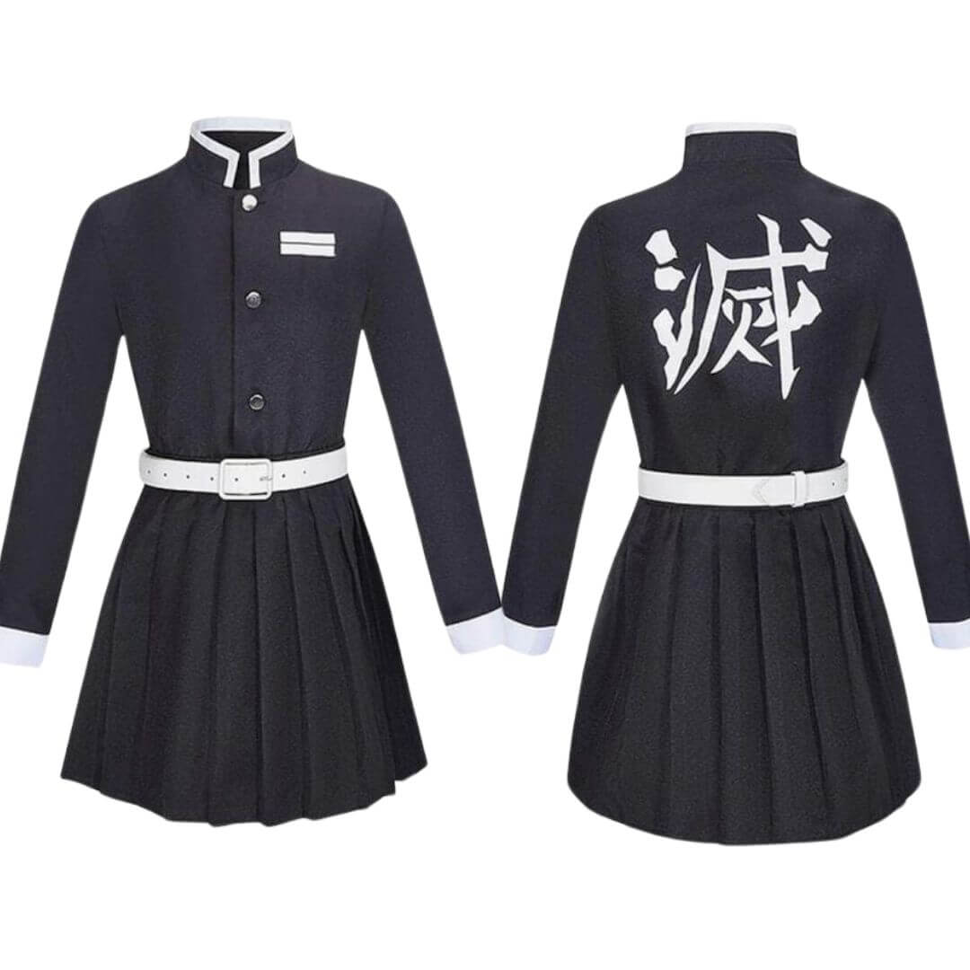DISFRAZ ALGODÓN MUJER NEGRO DEMON SLAYER TRAJE TSUYURI KANAO DEMON SLATER - 4