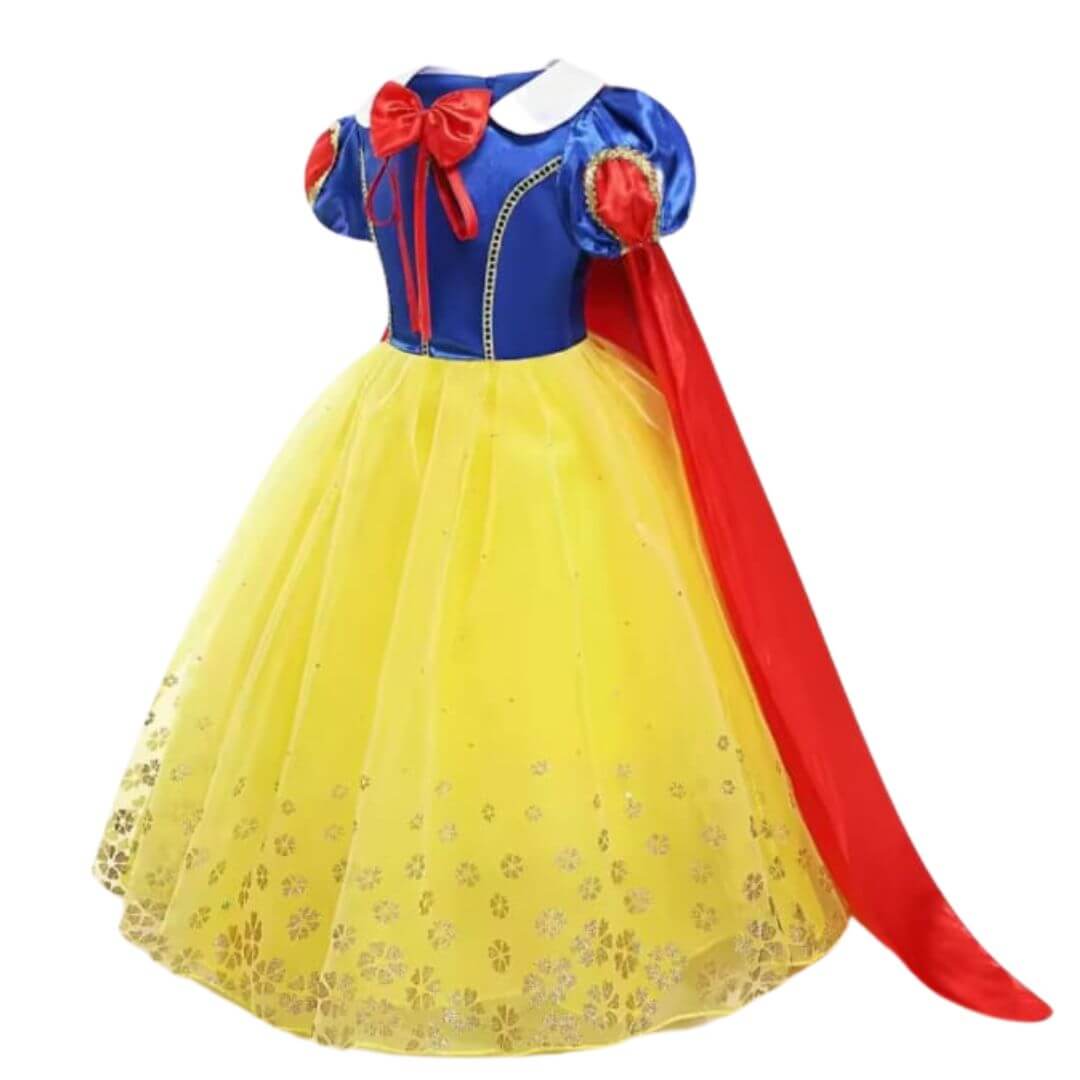 VESTIDO BLANCANIEVES DISFRAZ NIÑAS BLANCA NIEVES - TALLA  4 HASTA 14 - 4