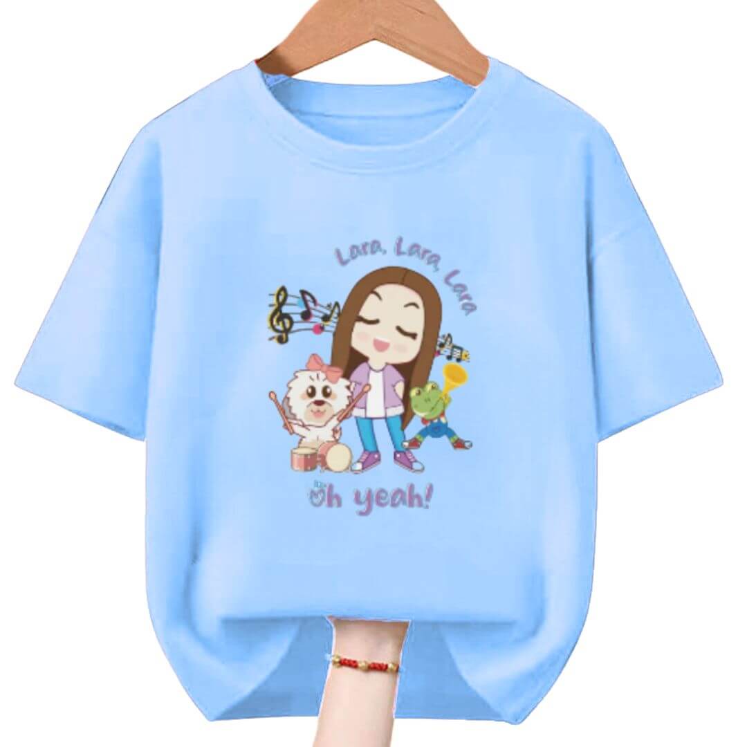 POLO RANA RHENNE LARA CAMPOS PELUCHE CELESTE - TALLA DESDE 4 HASTA XL - 1