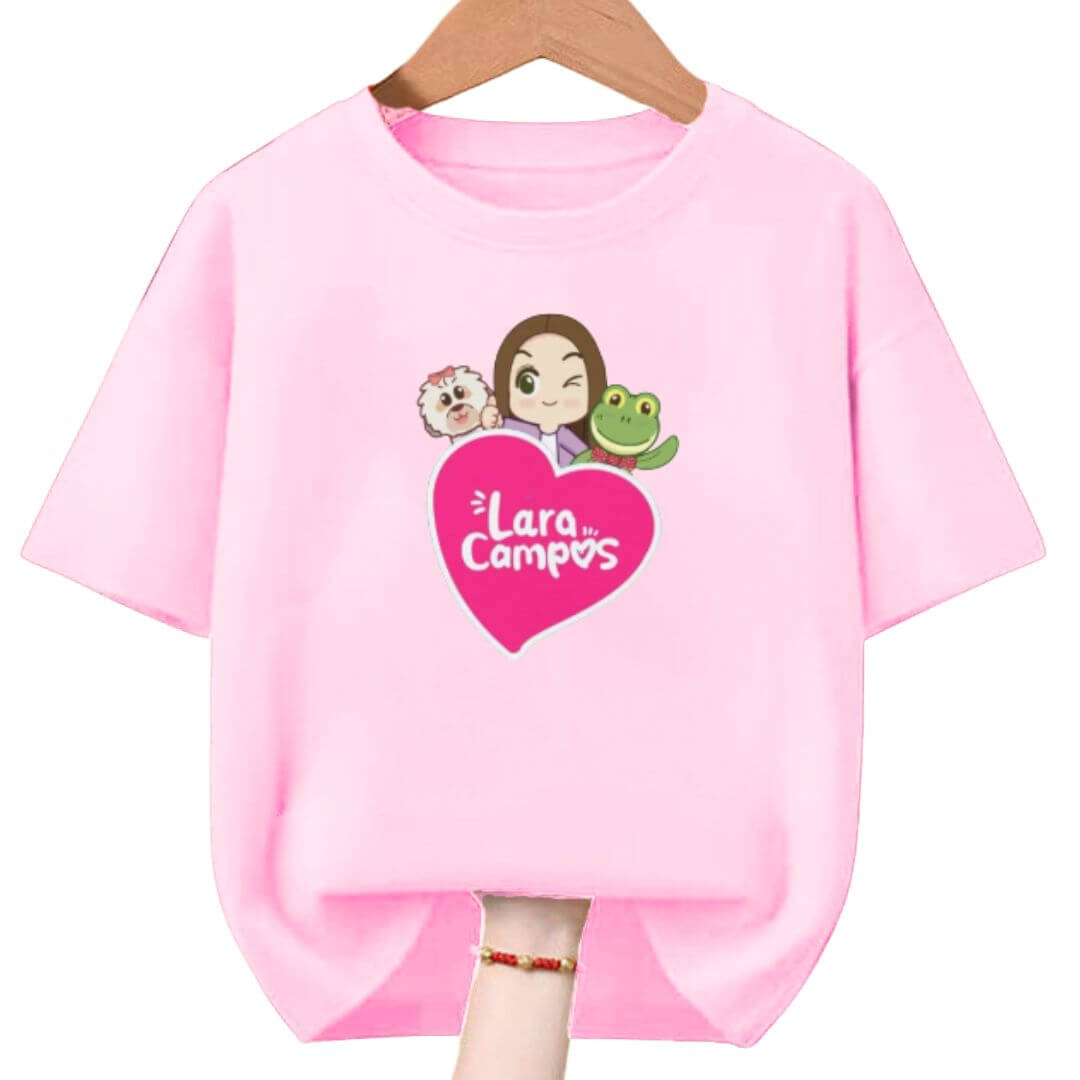 POLO ALGODÓN RANA LARA CAMPOS PELUCHE ROSADO - TALLA 4 HASTA XL - 1