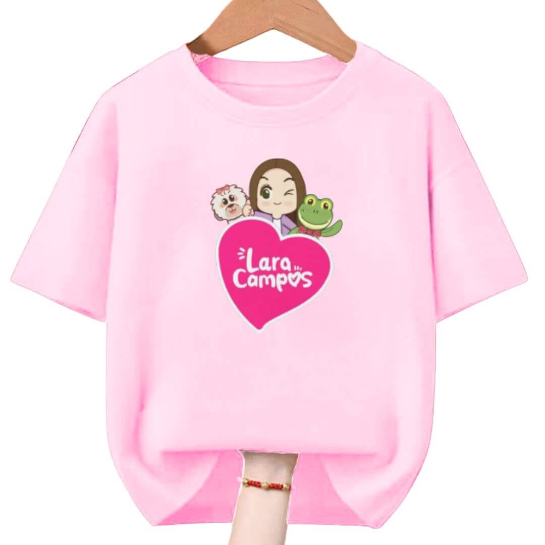 POLO ALGODÓN RANA LARA CAMPOS PELUCHE ROSADO - TALLA 4 HASTA XL - 1