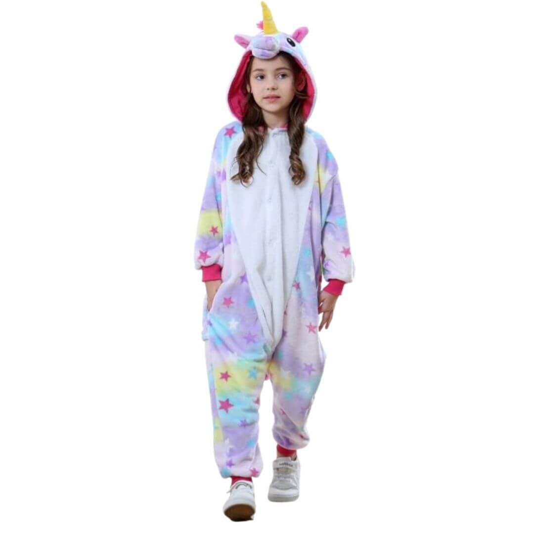 PIJAMA UNICORNIO NIÑAS ONESIE IMPORTADA DISFRAZ - TALLA 4 HASTA 14 - 2