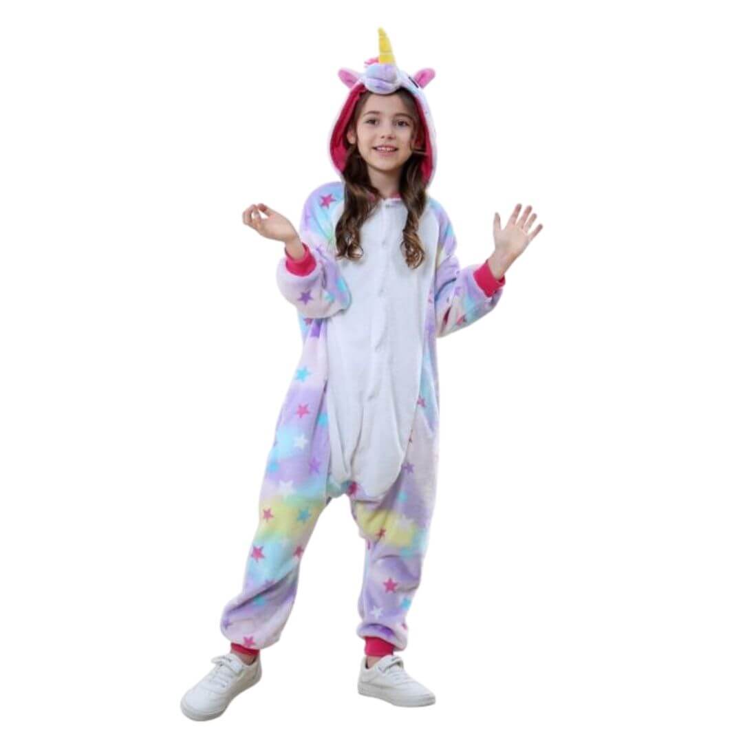 PIJAMA UNICORNIO NIÑAS ONESIE IMPORTADA DISFRAZ - TALLA 4 HASTA 14 - 3