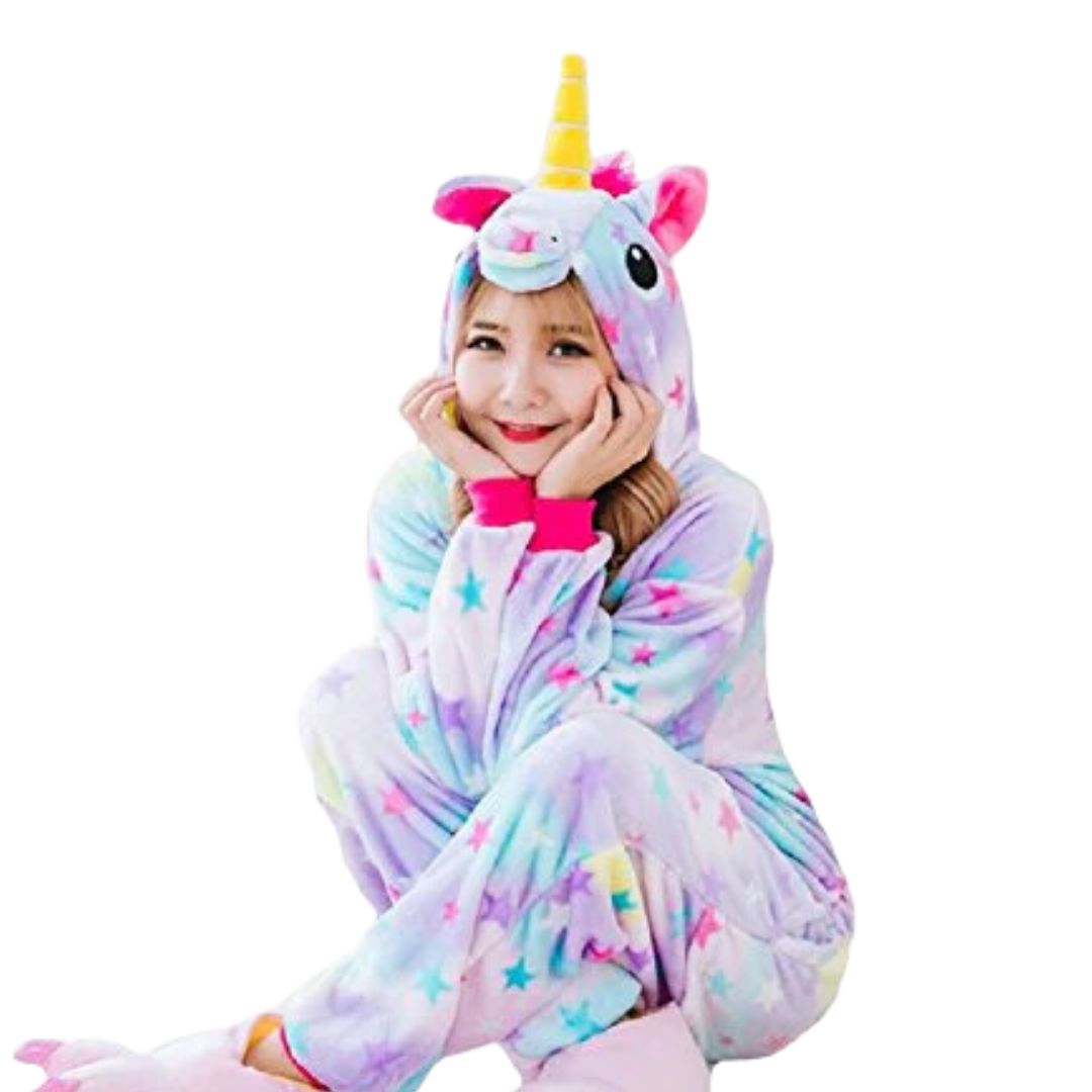 PIJAMA UNICORNIO DISFRAZ ONESIE IMPORTADA - TALLA 16 HASTA XL - 1