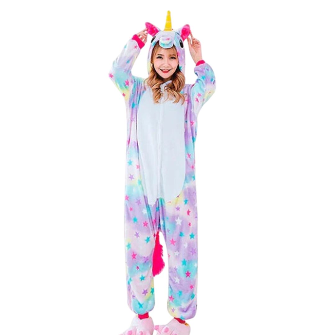 PIJAMA UNICORNIO DISFRAZ ONESIE IMPORTADA - TALLA 16 HASTA XL - 2