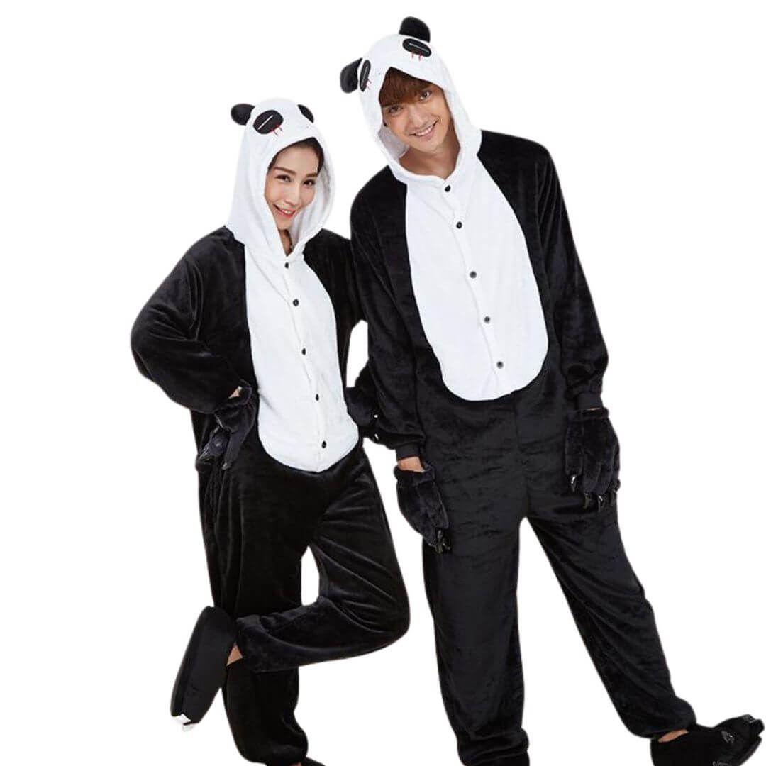 PIJAMA OSO PANDA NIÑOS DISFRAZ PELUCHE - TALLA 4 HASTA 14 - 1