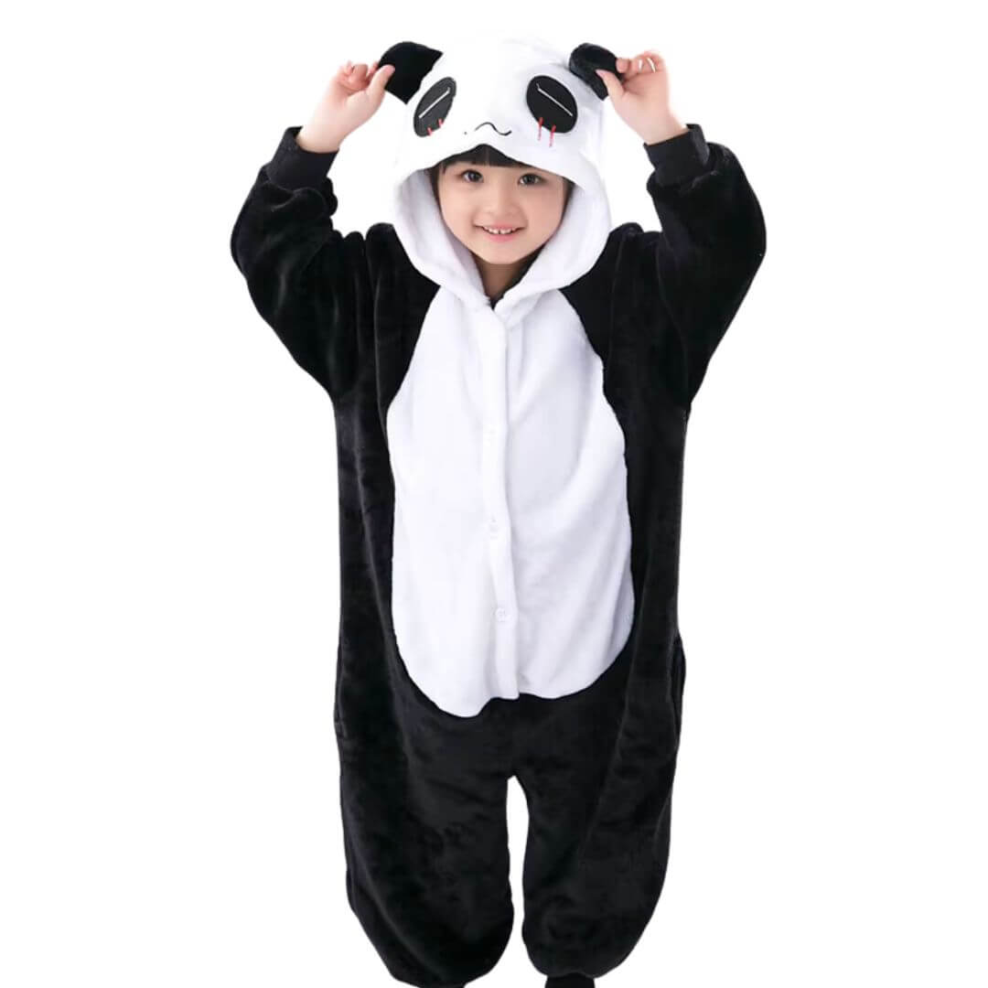 PIJAMA OSO PANDA NIÑOS DISFRAZ PELUCHE - TALLA 4 HASTA 14 - 2