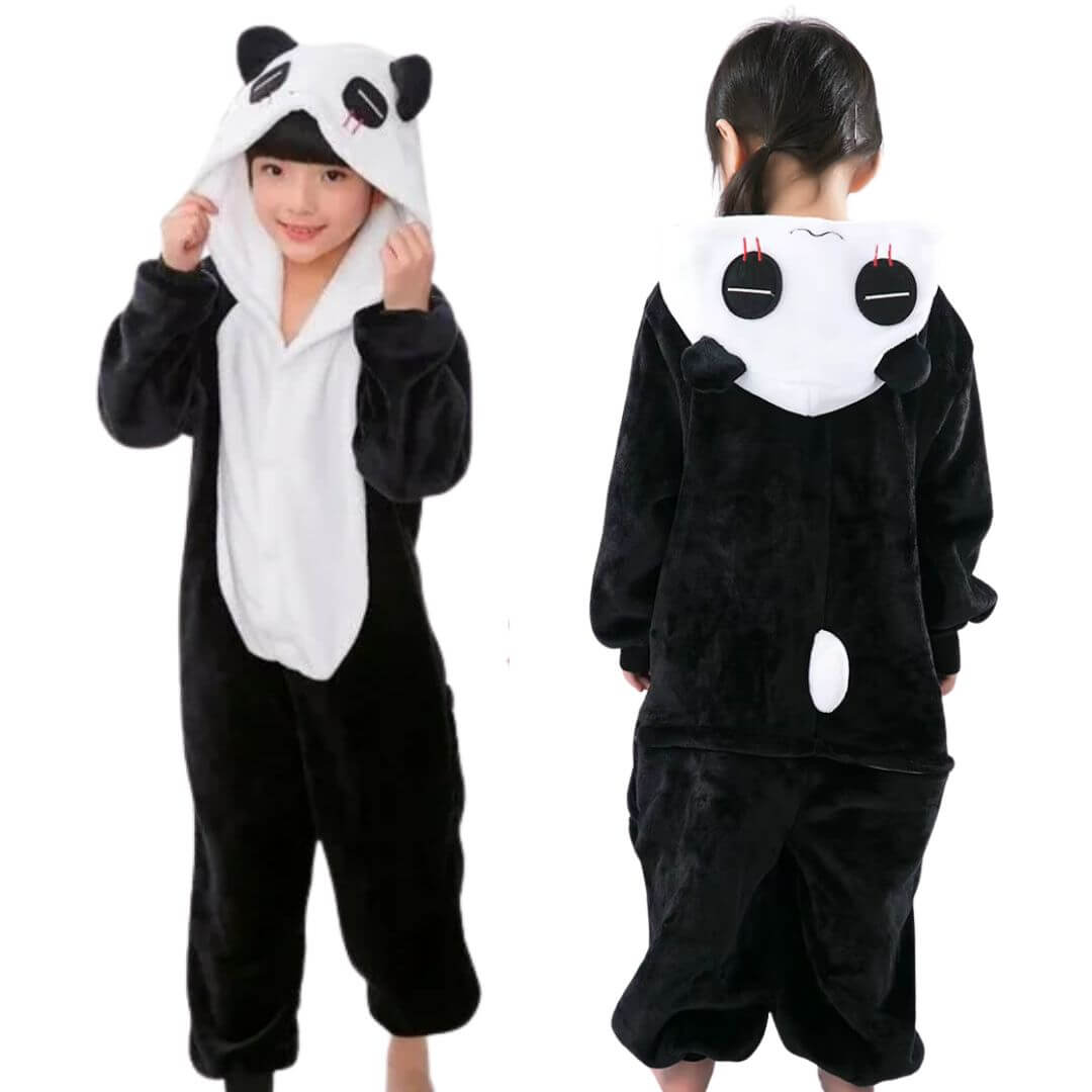 PIJAMA OSO PANDA NIÑOS DISFRAZ PELUCHE - TALLA 4 HASTA 14 - 3