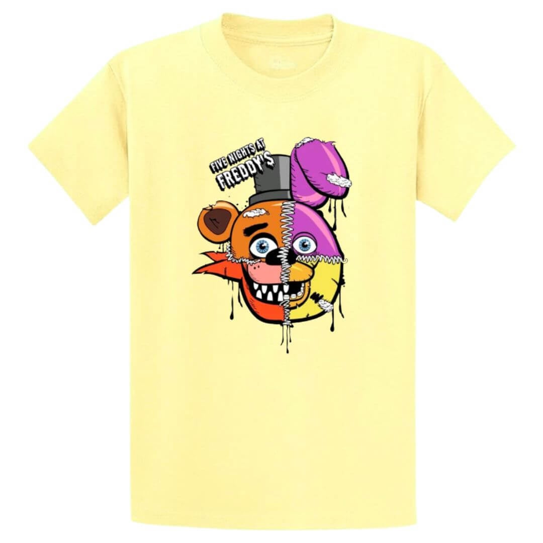 POLO CREMA FNAF FIVE NIGHTS AT FREDDYS PELUCHE - TALLAS 6 HASTA XL - 2