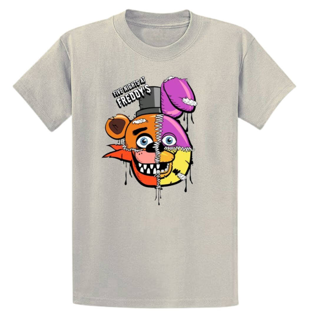 POLO GRIS FNAF FIVE NIGHTS AT FREDDYS PELUCHE - TALLAS 6 HASTA XL - 2