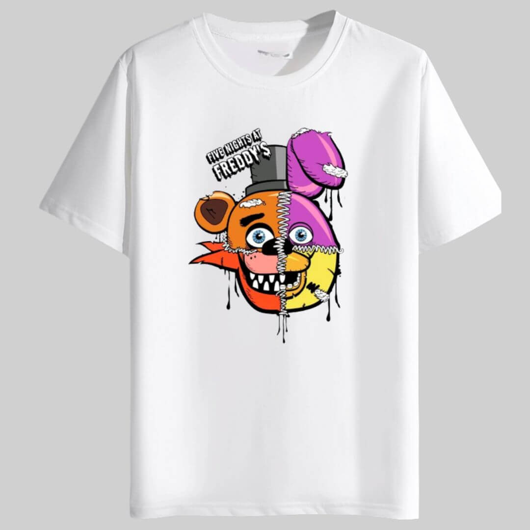 POLO CELESTE FNAF FIVE NIGHTS AT FREDDYS PELUCHE - TALLAS 6 HASTA XL - 2