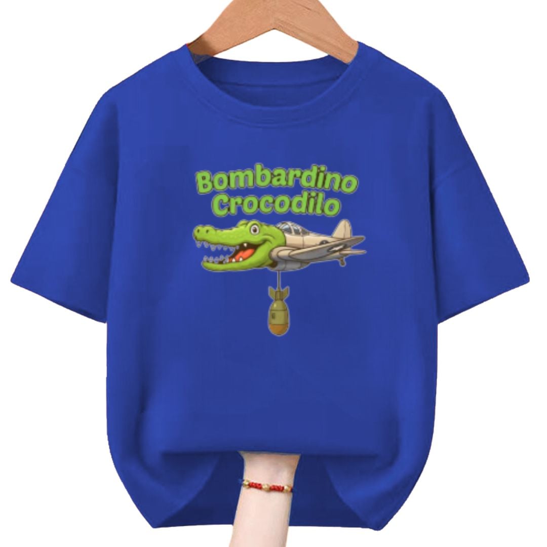 POLO BOMBARDINO COCODRILO DE TRALALERO TRALALA PELUCHE - TALLA 6 HASTA XL - 1