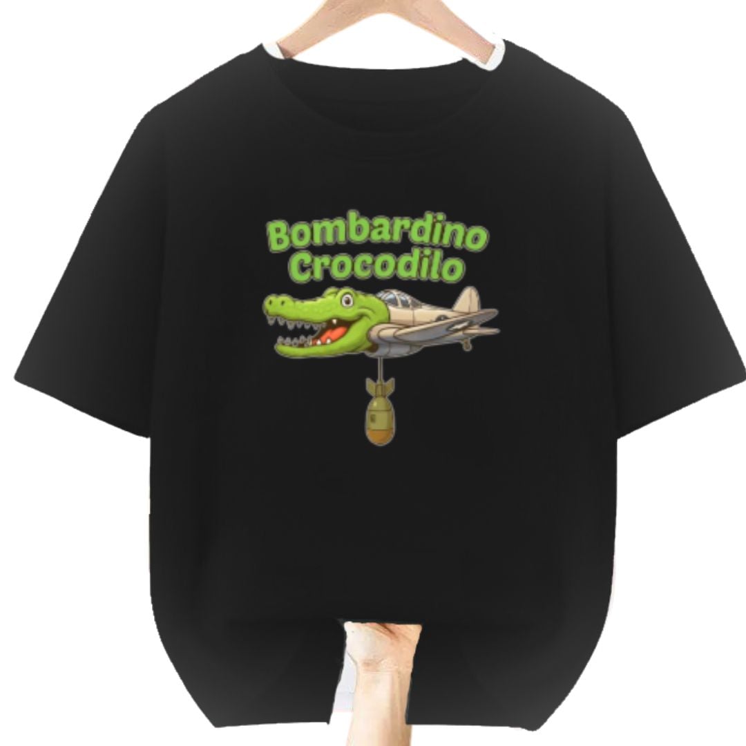 POLO BOMBARDINO COCODRILO DE TRALALERO TRALALA PELUCHE - TALLA 6 HASTA XL - 1