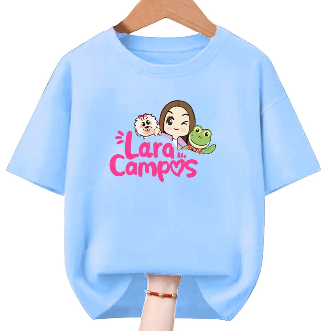POLO ALGODÓN CELESTE RANA LARA CAMPOS PELUCHE - TALLAS 6 HASTA XL - 1
