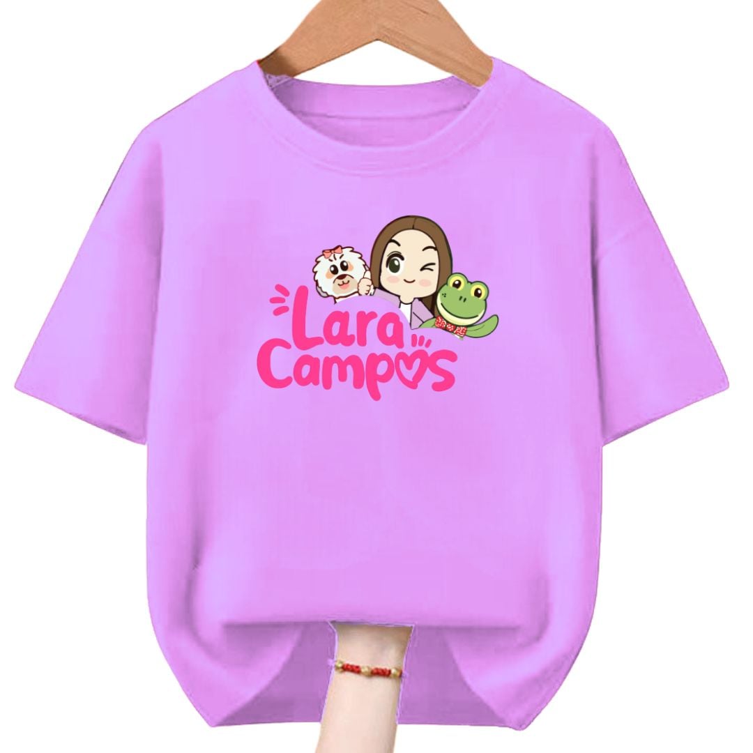 POLO ALGODÓN LILA RANA LARA CAMPOS PELUCHE - TALLAS 6 HASTA XL - 1